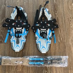 Snowshoes With Toe Box And Heel Lift 3-in-1 All Terrain Poles