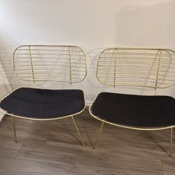 Lotti Gold Wired Chairs 