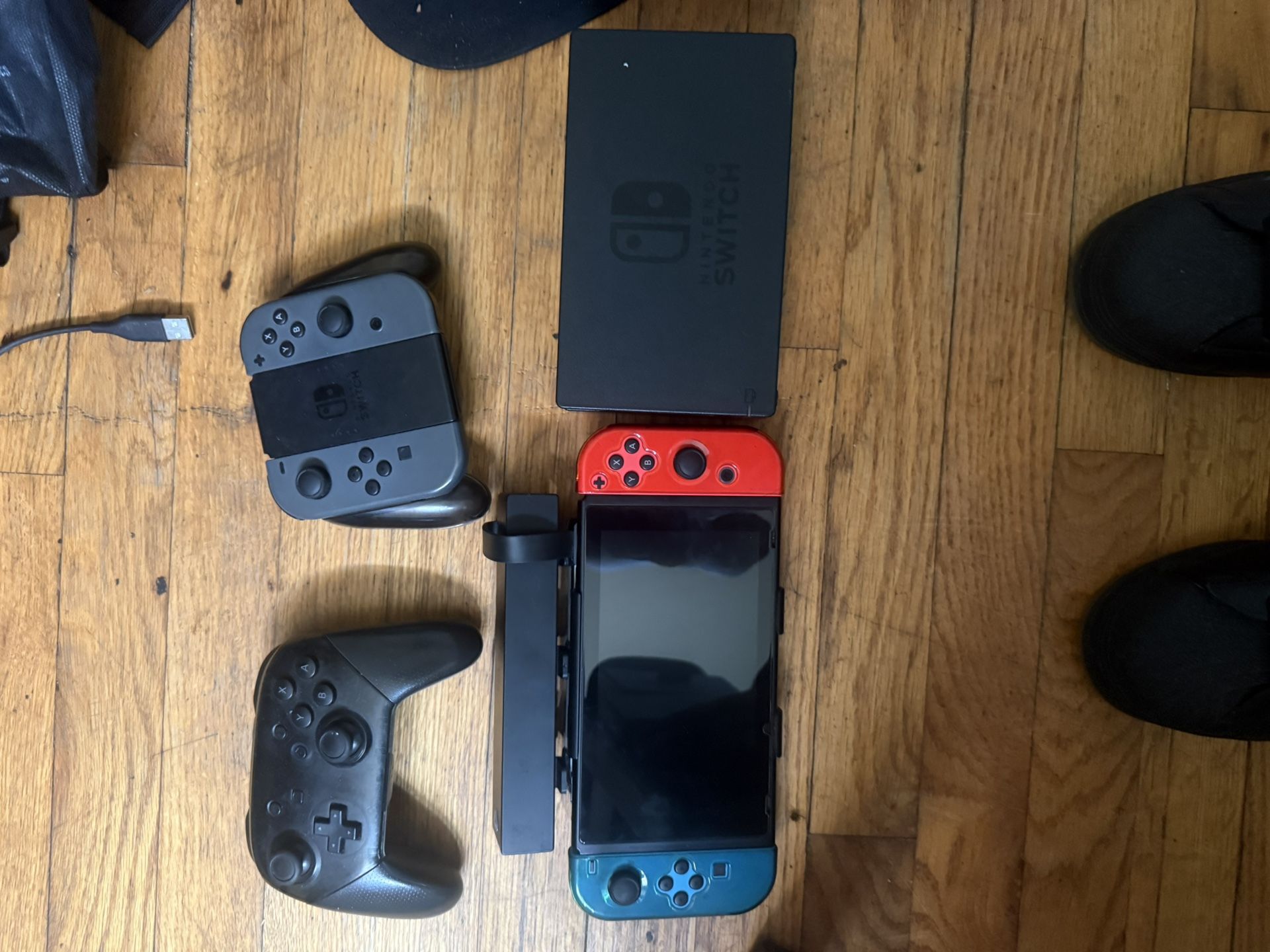 Nintendo Switch Two Extra Controllers And Games