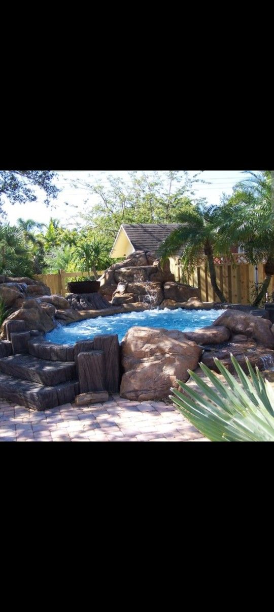 Small Spa With Waterfalls