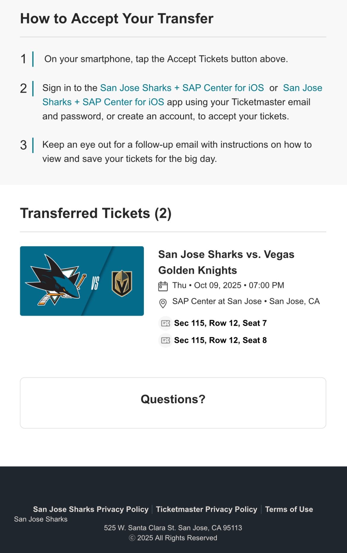 San Jose Sharks Vs Vegas Golden Knights 
