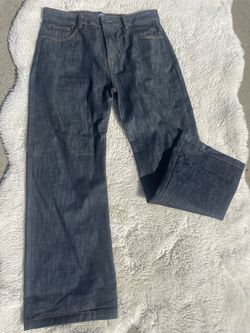 Navy blue Baggy bootcut selvedge jeans