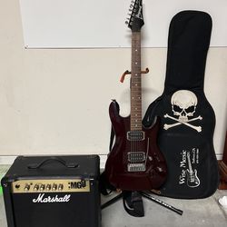 Ibanez SA120 , Marshall MG15 , Guitar Soft Case
