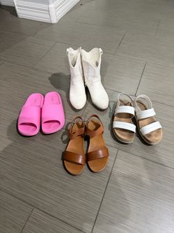 4 pairs of Kids Size 2 Shoes - All for $10