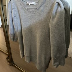 Frame Cotton Puff Sleeve Sweatshirt 