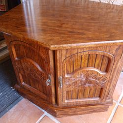 Vintage Wood Coffee End Side Table For Lamp