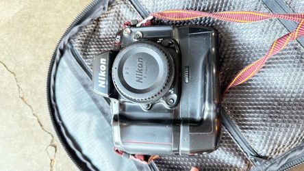 Nikon N90s 35mm Film Camera, MB-10 Grip, MF-26, Tamron 18-270mm Lens