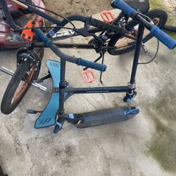 Bike And 2 Scooters 