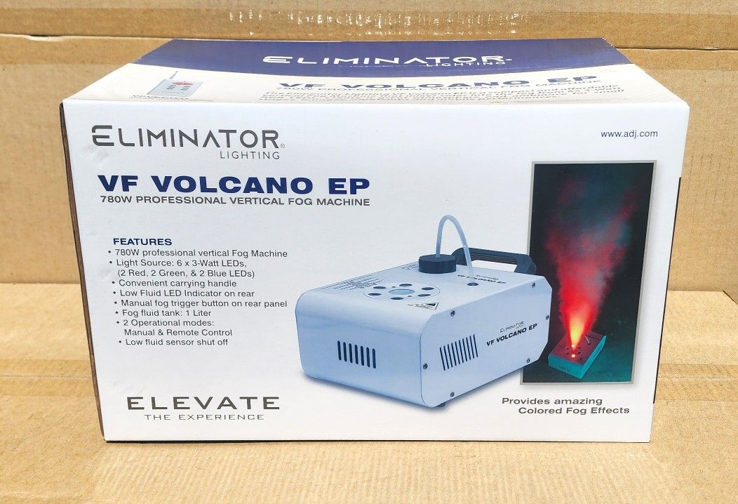 Upside Firing Fog Machine LED Lights Strobe Effect Wireless Remote Control ADJ VF Volcano EP 🚨 Payment Options Available 🚨 No Credit Needed 🚨