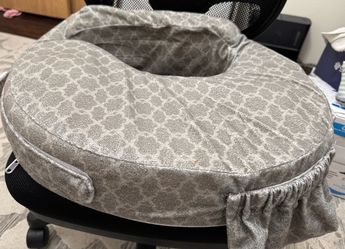 Nursing Breastfeeding Pillow Gray Pattern