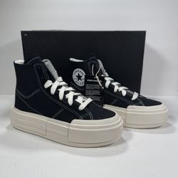 Converse CTAS Cruise Hi Platform Sneakers Black Egret Women's Size 7.5