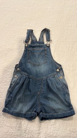 SO Girls Blue Denim Shortall Overalls - Size 8