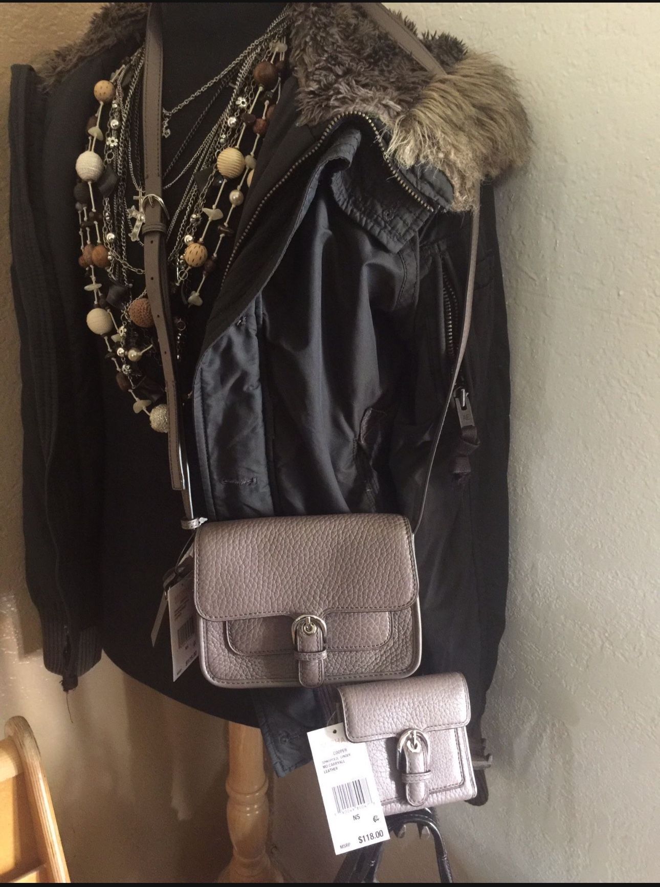 MK Michael Kors Cooper Small Crossbody in Cinder &   Kors (contact info removed) Cooper Medium Leather Carryall..