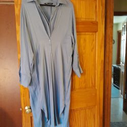 Silk Shirt Dress