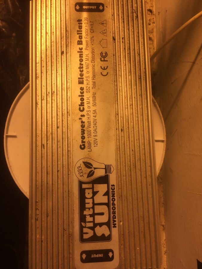 1000 watt hps hydro farm light and virtual sun ballast