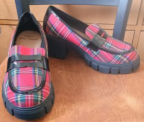 Torrid x Betsey Johnson Plaid Platform Loafers