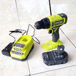 RYOBI 18V Drill Driver Kit with Battery and Charger