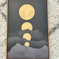 24x16in Minimal Mid-Century Modern Wall Art