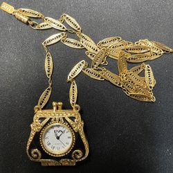 1980's Watch Necklace, 1928 Brand