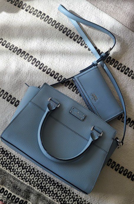Kate Spade Purse And Wallet Blue Color