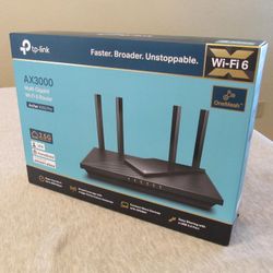 NEW TP-Link WiFi 6 Dual Band Router AX3000