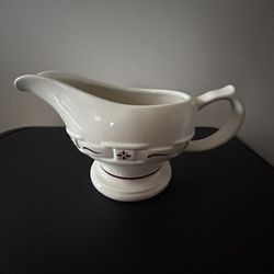 Red Longaberger Gravy Boat