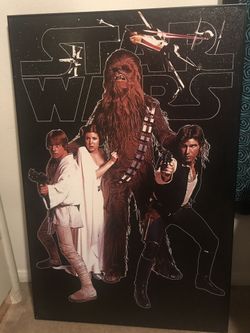 Star Wars Hard Posterboard and framed poster