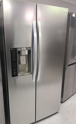 LG Side-by-Side Silver Refrigerator
