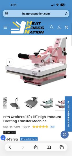 Heat Press With Supplies