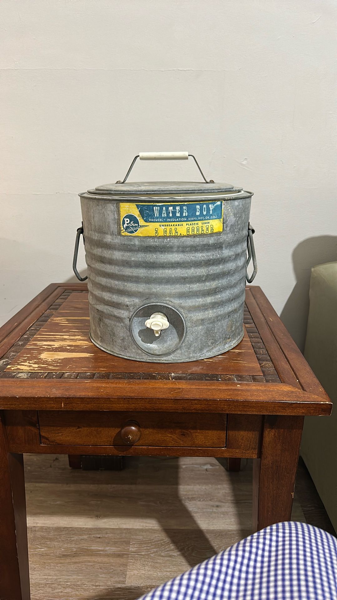 Vintage Water Boy Cooler