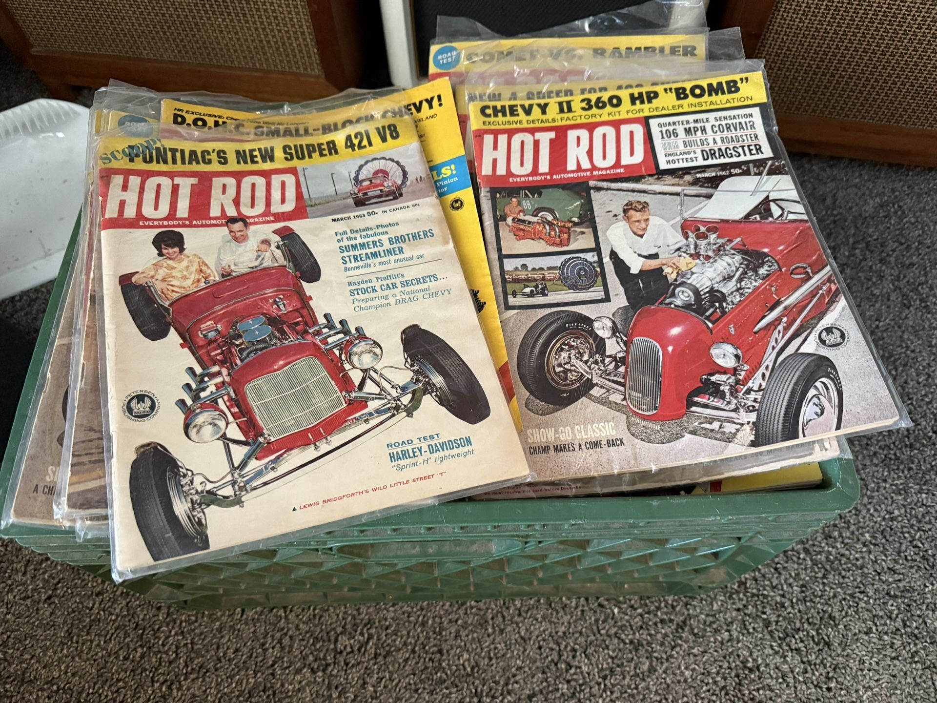 Vintage Hot Rod Magazines Lot