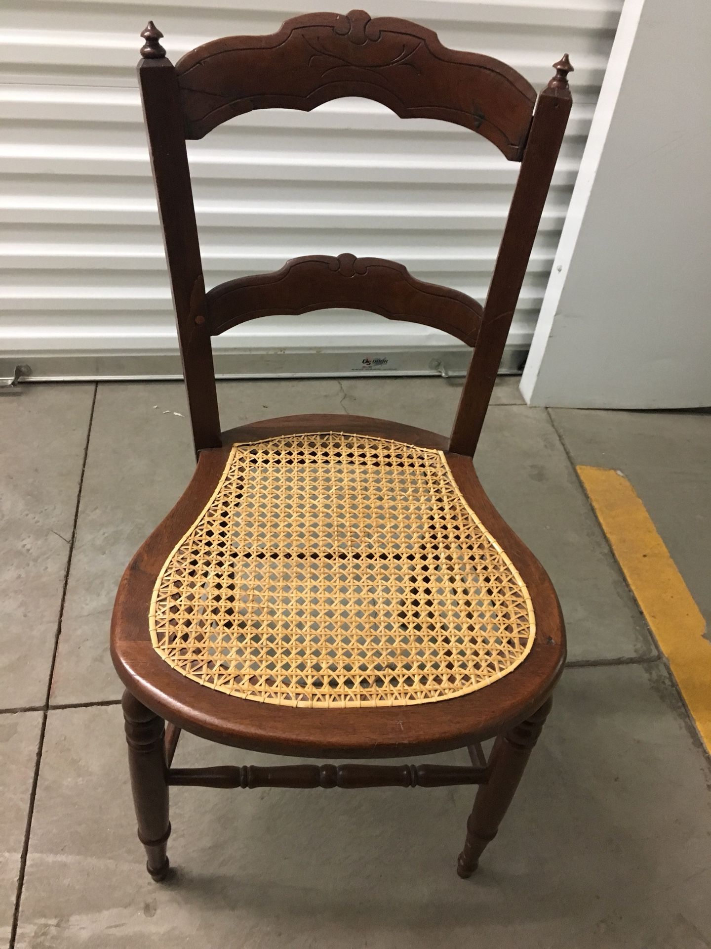 Lovely antique cane bottom chair
