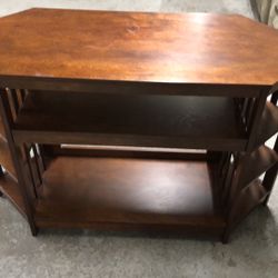 48”wx18”dx31”h Beautiful solid wood side table