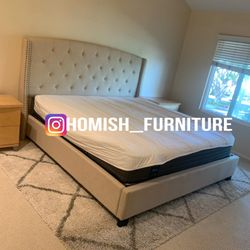 New In Box King Bed Frame With Mattress (Read Description Below)