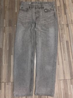 baggy grey denim