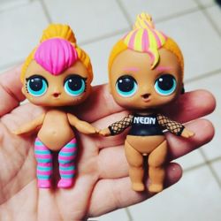 LOL Surprise Dolls Series 2 Let's Be Friends Neon QT & Boys Series Neon Guy 