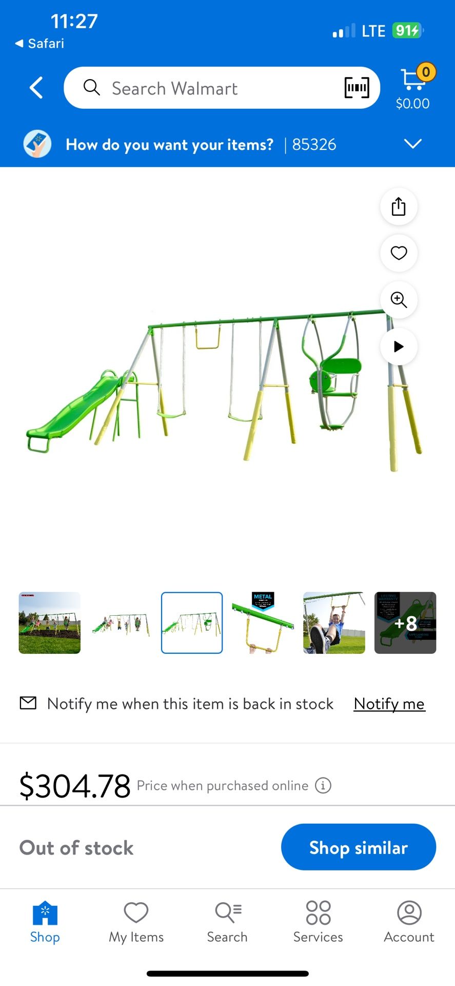 Swing Set Still In Box