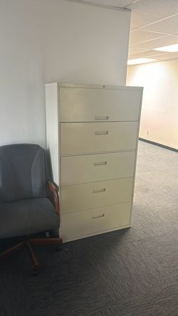 5-Drawer Lateral Metal Filing Cabinet