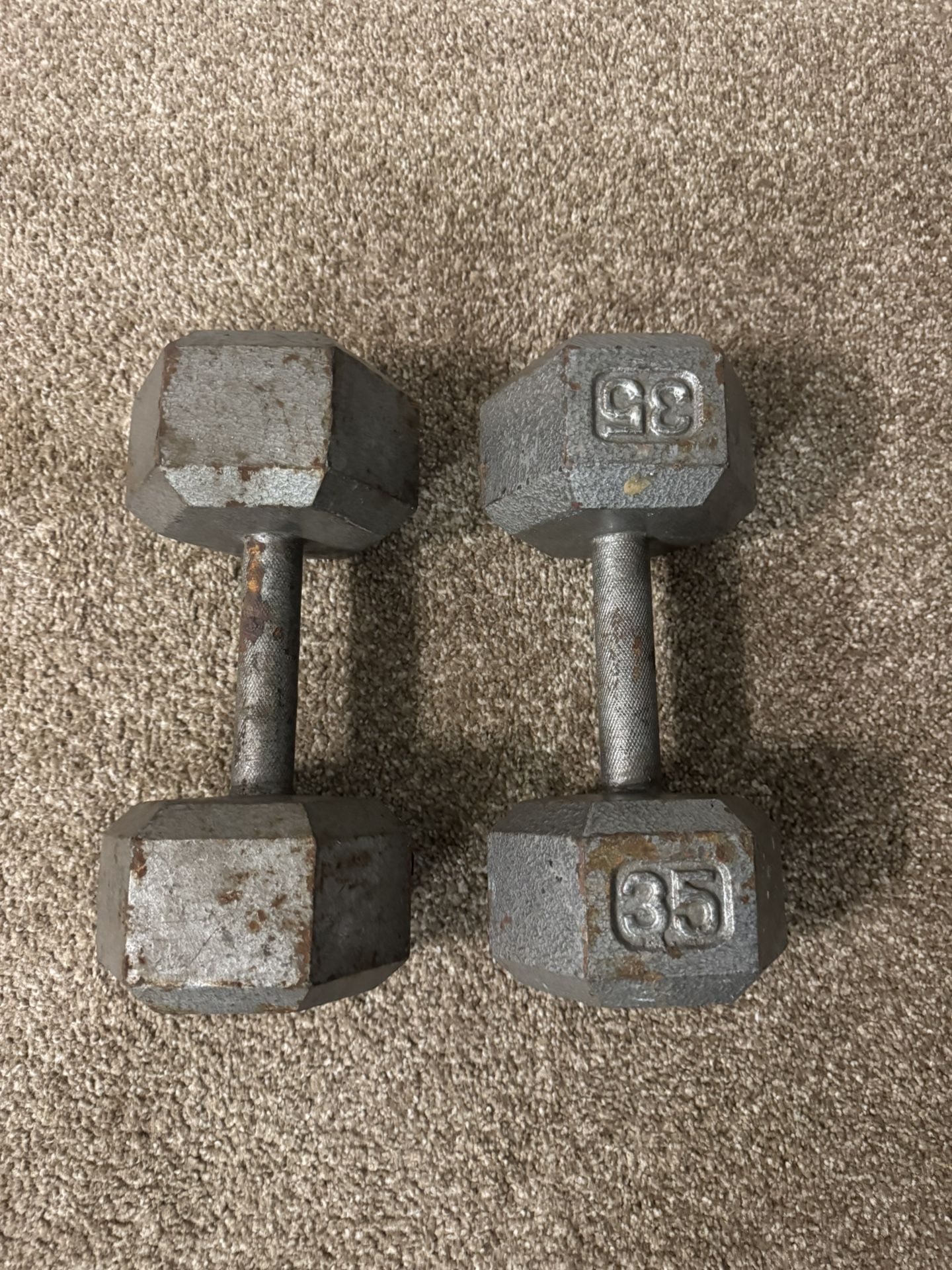 35 Pound Dumbbell Set