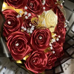 Ribbon rose Bouquet 