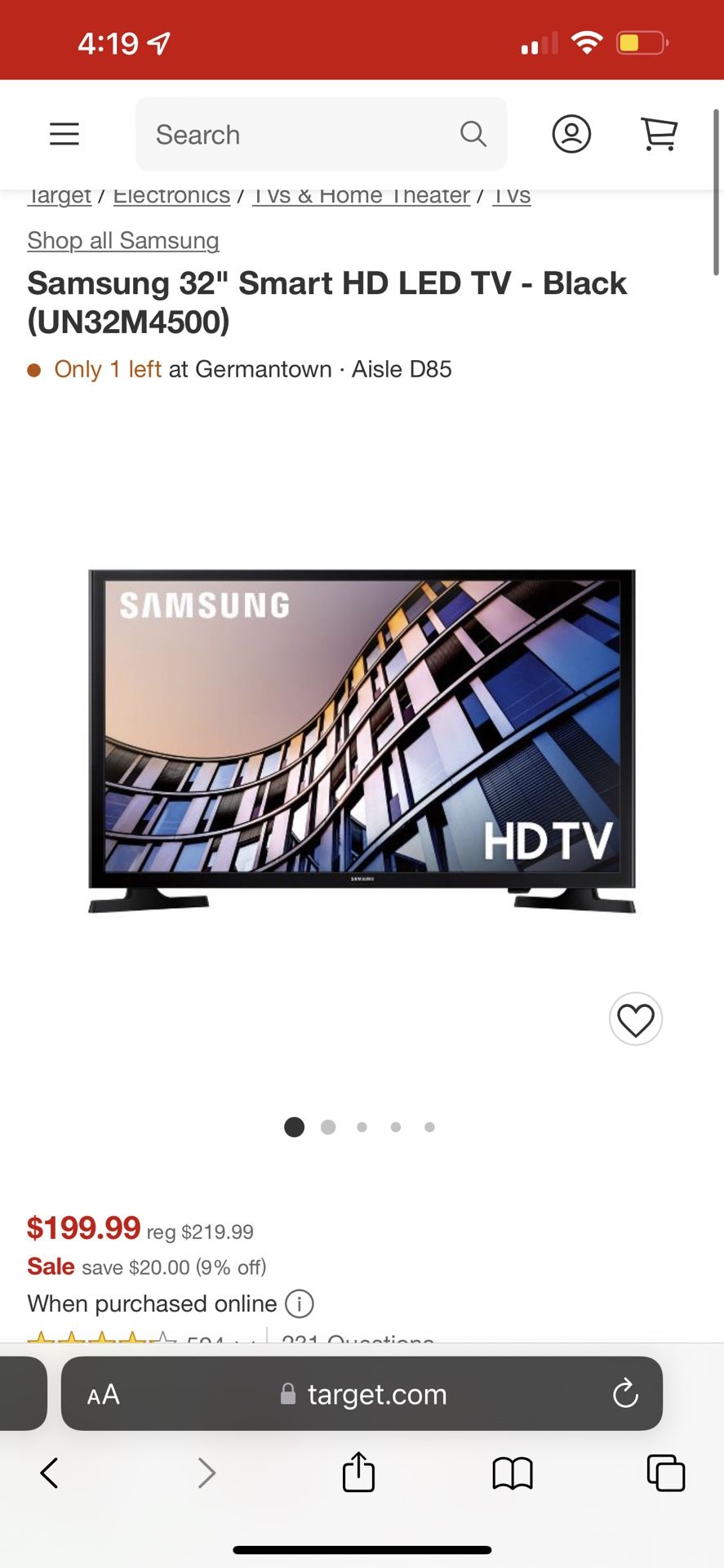 32 inch Samsung Tv
