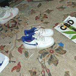 White And Blue Kids Air Force 1 Size 2y