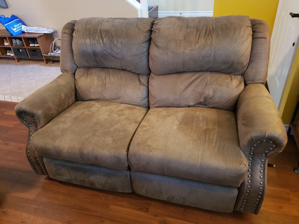 Recliner Sofa, Armchairs, and Ottomans