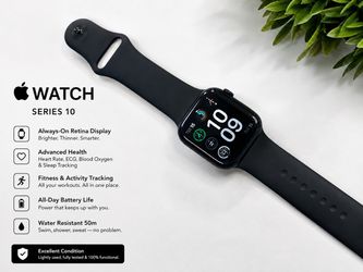Apple Watch Series 10 GPS 42mm Jet Black
