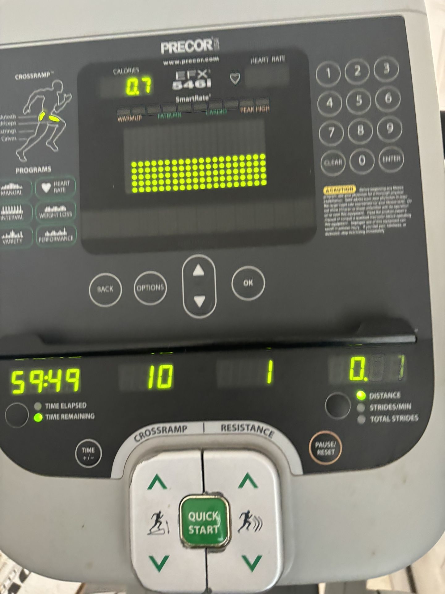 LA Fitness PRECOR  Elliptical Machine 