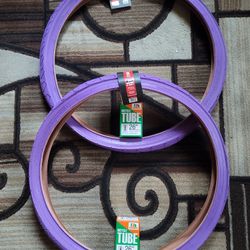 NEW Bicycle Bmx Cruiser Tires 26" Solid Purple