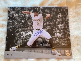 Paul Skenes Signed 16x20 Photo MLB AUTHENTICATED Pirates Auto Autograph