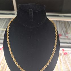 10k solid gold rope chain 53 grams 24 Long layaway available 10%dwon if you interested please make sure you ask for Maribel thank you
