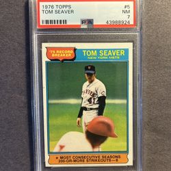 Vintage 1976 Topps #5 Tom Seaver (RB). Negotiable 