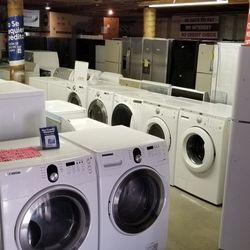 Blow Out Sale Warehouse Full Of Nice Like Brand New Washer Dryer Fridge Stove Oven Stackable Free Warranty Free Financing Available 90day TO Pay 